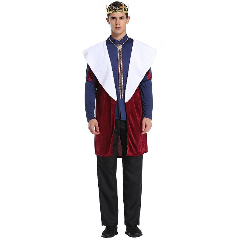 Couples Cosplay King Queen Outfits Couples' Costumes Unisex Movie Cosplay Cosplay Costume Party Red Costume Halloween Carnival Masquerade2