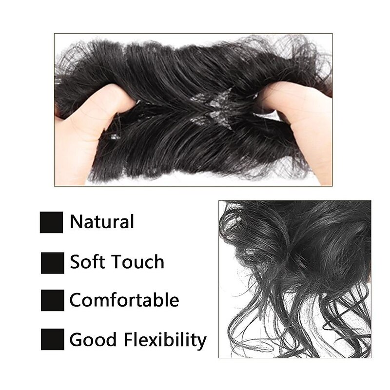 factory wholesale foreign trade synthetic wig bun hair ring messy hair ring elastic ball head comfortable daily2