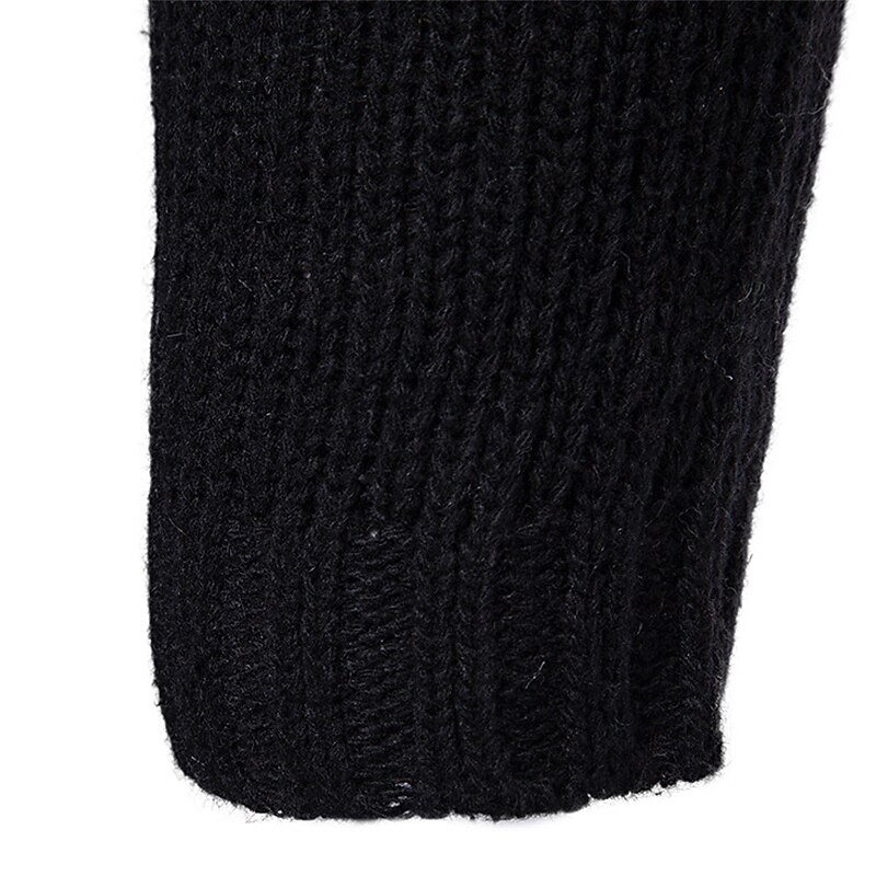 Men's Sweater Cardigan Sweater Sweater Hoodie Ribbed Knit Tunic Knitted Solid Color Hooded Basic Stylish Outdoor Daily Clothing Apparel Winter Fall Black Gray M L XL4