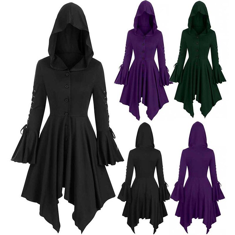 Retro Vintage Punk & Gothic Medieval Dress Masquerade Witch Plague Doctor Fancy Dress Women's Fantasy Steampunk Walpurgis Night Masquerade Party Adults' Dress