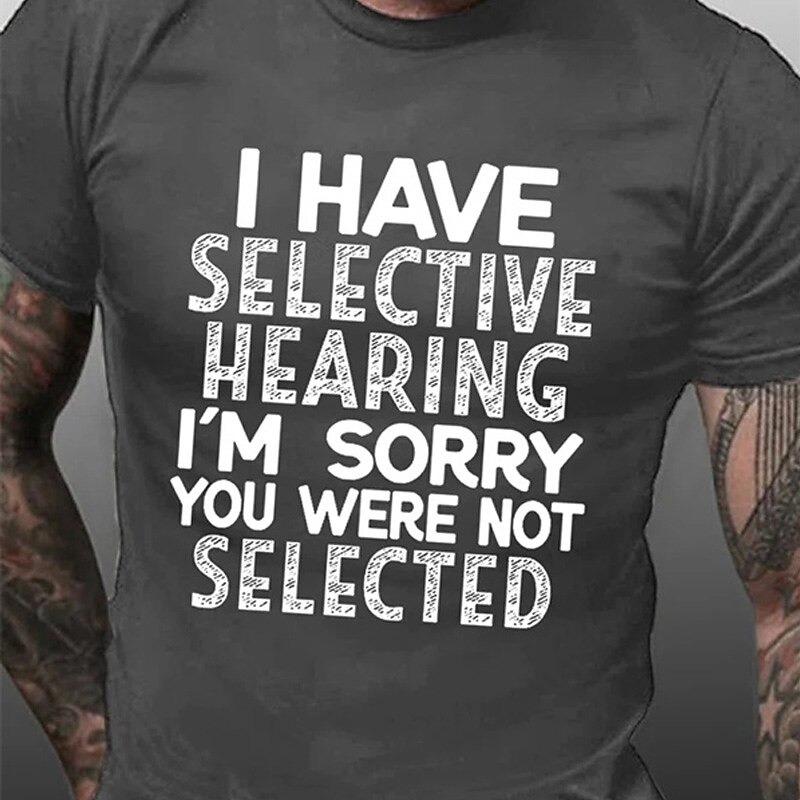 Men's Slogan T Shirt Casual Style Cotton Short Sleeve Graphic Shirt Blue-Green Black Wine Comfortable Tee Vacation Holiday Fashion Designer Clothing3