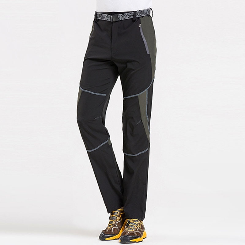 Men's Hiking Pants Trousers Summer Outdoor Windproof Quick Dry Lightweight Sweat wicking Pants / Trousers Bottoms Black+Grey Army Green Fishing Climbing Camping / Hiking / Caving S M L XL 2XL3