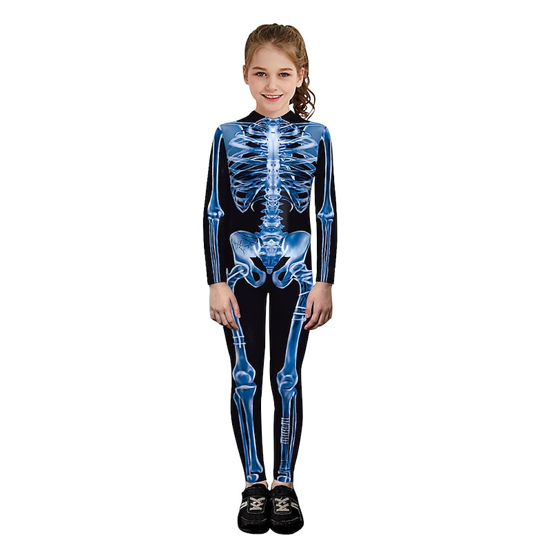 Zentai Suits Catsuit Skin Suit Skeleton / Skull Adults' Cosplay Costumes Cosplay Women's Anatomy Carnival Masquerade World Book Day Costumes2