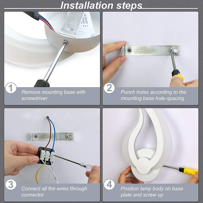 Lightinthebox 1-Light 31cm LED Wall Lamps Fire Shape Design Wall Sconces Modern Minimalist Style Shops / Cafes Acrylic Wall Light Generic 10W IP444