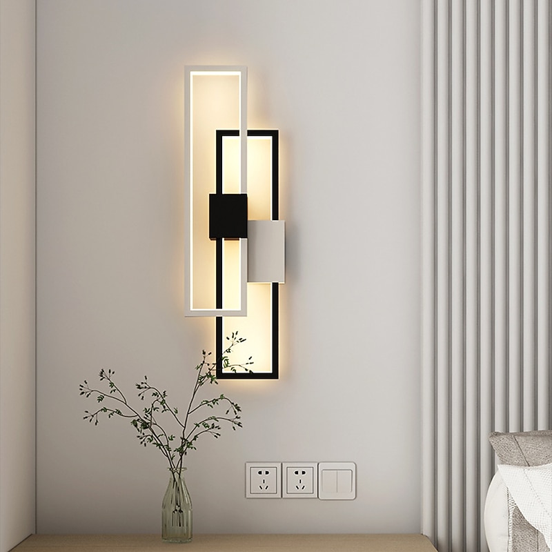 Modern LED Acrylic Wall Lamp 15W 28W Tricolor Dimming / Warm Light can be Selected for Bedroom Corridor Stair Bathroom Indoor Lighting Lamps Home Decoration2