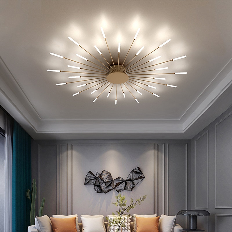 Modern Ceiling Light, Easy to Install, Flush Mount Ceiling Lamp Acrylic Lampshade Chandelier, for Children's Room, Bedroom, Living Room, 4000K Neutral Flower Shape Light3
