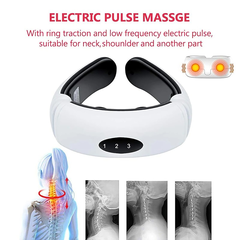 Electric Neck Massager & Pulse Back 6 Modes Power Control Far Infrared Heating Pain Relief Tool Health Care Relaxation Machine4