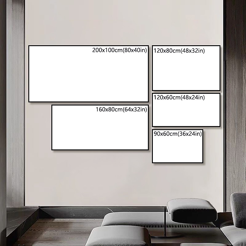 Handmade Oil Painting CanvasWall Art Decoration Abstract Knife Painting Landscape Bluefor Home Decor Rolled Frameless Unstretched Painting2