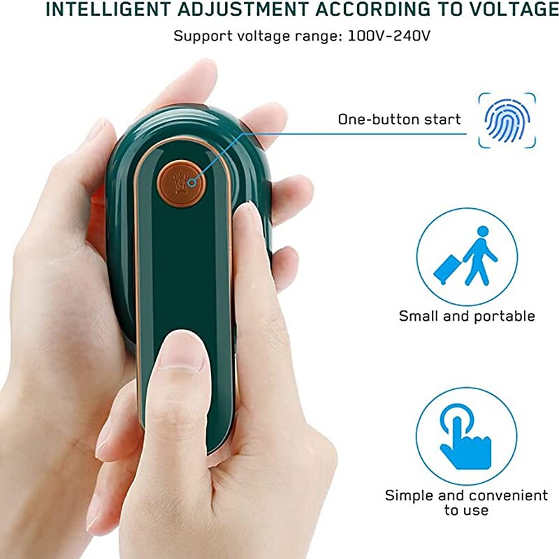 Mini Iron Portable Handheld Steam Iron - Non-Stick Ceramic Sole Plate Fast Heating 360 Ironer for Home Business Travel Sewing Quilting Heat Transfer Crafts4