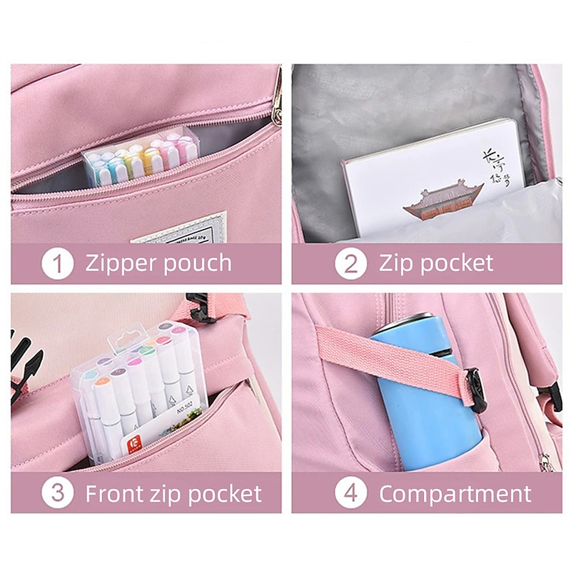 751 Pieces Back to School Supplies Kit, School Essentials Supplies Set Bulk for Girls, Boys, Teachers. Includes Backpack, Pencils, Folders, Notebooks4