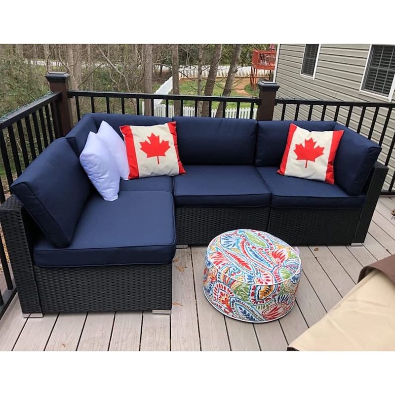 4 pcs Waterproof Seat Cushion Cover Outdoor Patio Garden Striped Water-Resistant Simple Square Zipper Traditional Classic Solid Color2