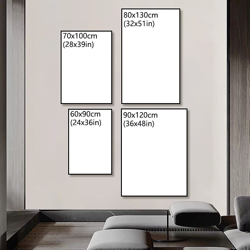 Handmade Oil Painting Canvas Wall Art Decoration Golden and Grey Sailboat for Home Decor Rolled Frameless Unstretched Painting3