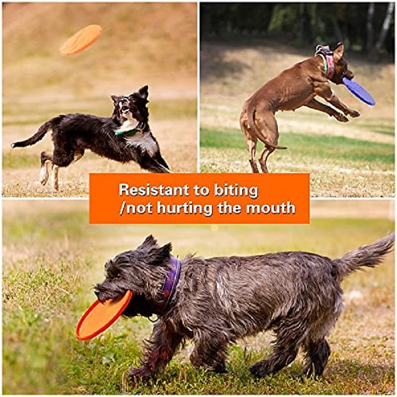 Floating Dog Gold Wool Border Animal Training Dog Practice pet Toy bite Resistant Soft Rubber  (15cm Pink)3