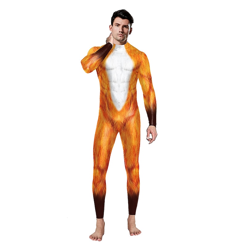 Zentai Suits Cosplay Costume Catsuit Animal Carnival Costume Full Body Suit Men's Women's Cosplay Sexy Costume Animal Costume for Carnival Masquerade Adults'3
