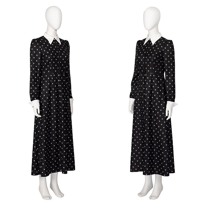 Gothic Horror Dark Academia Dress Cosplay Costume Cosplay Movie Cosplay for Women's Adults' Halloween Carnival2