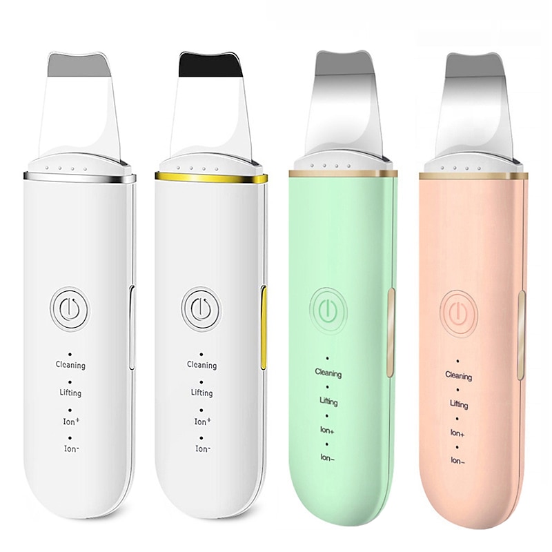 Ultrasonic Skin Scrubber Deep Face Cleaning Machine Peeling Shovel Facial Pore Cleaner Face Skin Scrubber Lift Machine