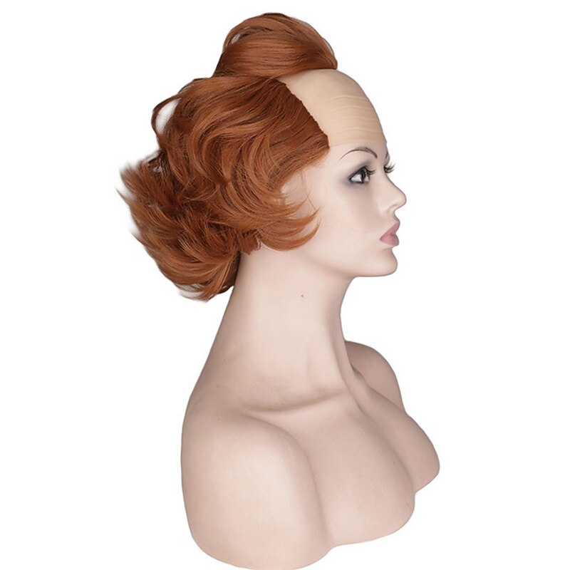 Cosplay Wig For Pennywise Wig Bald Head Clown Fluffy Wavy Wig Halloween Wigs2