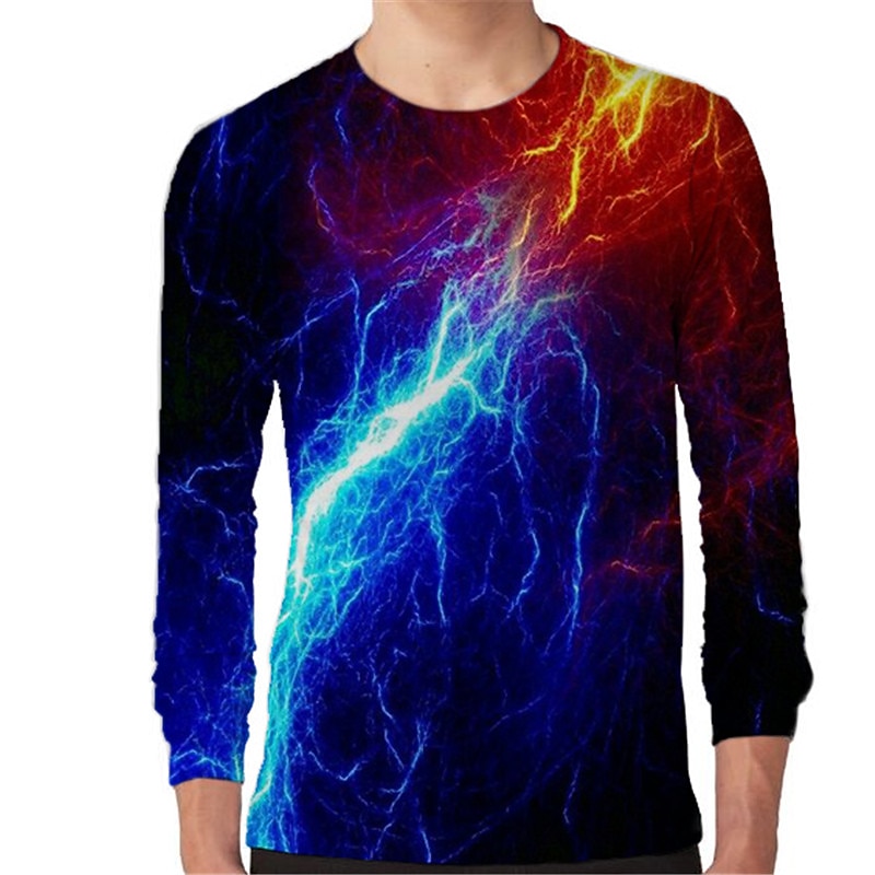 Boys 3D Graphic T shirt Long Sleeve 3D Print Fall Winter Active Sports Fashion Kids 3-12 Years Outdoor Daily Regular Fit