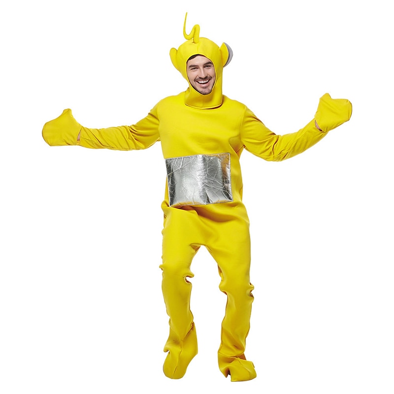 Couples Alien Teletubbies Cosplay Costume Family Costume Halloween Group Family Costumes Unisex Movie Cosplay Costume Party Onesie Halloween Carnival Masquerade Funny Costume3