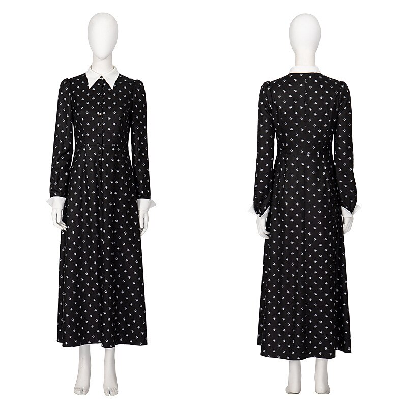 Gothic Horror Dark Academia Dress Cosplay Costume Cosplay Movie Cosplay for Women's Adults' Halloween Carnival