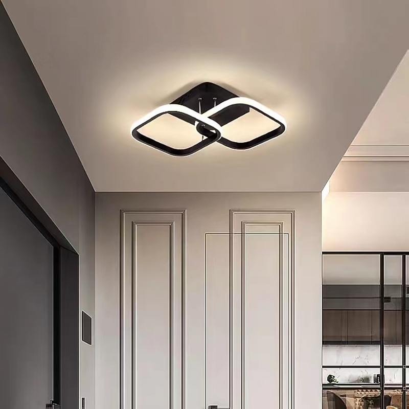 24cm Semi Flush Mount Ceiling Lights Metal Painted Finishes LED Nordic Style 3000/6000K 110-120v 220-240V