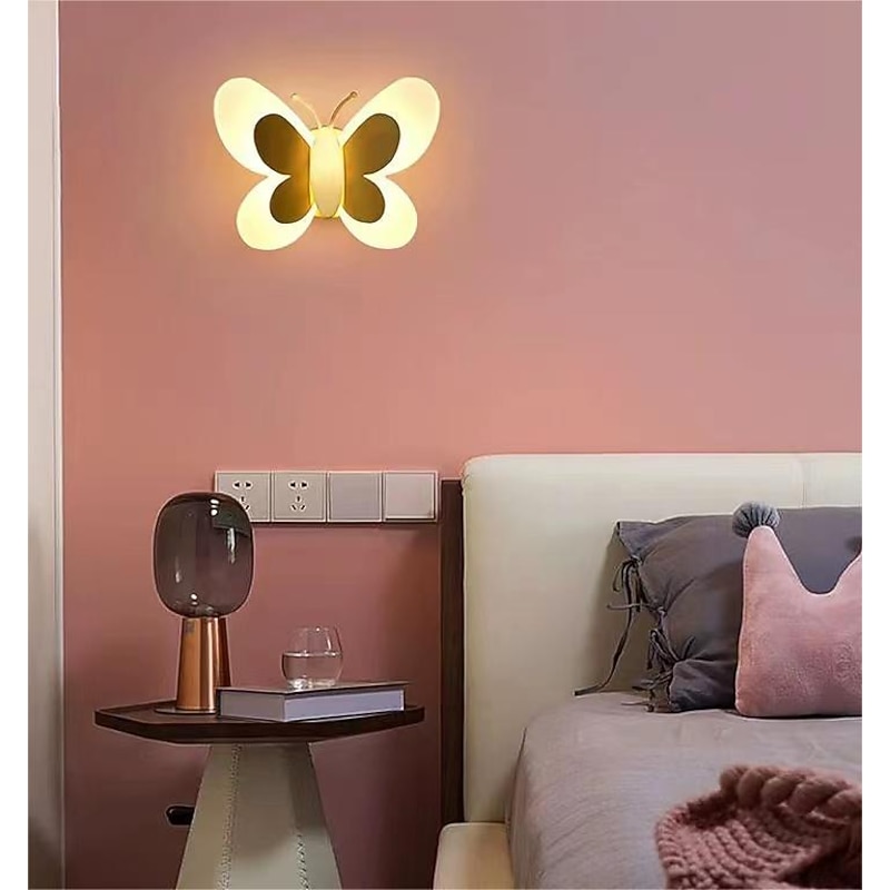 LED Butterflies Indoor Wall Lights, Unique Wall Sconces Light Fixture Wall Lamp for Living Room Bedroom4
