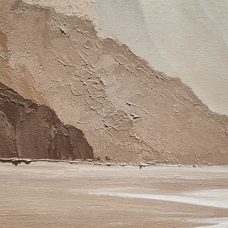 Oil Painting Hand Painted Vertical Abstract Contemporary Rolled Canvas (No Frame)4