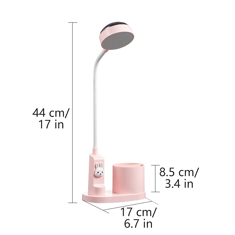LED Desk USB Rechargeable with Pen Holder Dimming 3 Brightness Flexible Desk Lamp LED Flexible Reading Eye Protection Desk Lamp Star Projector Night Light Student Dormitory Bedroom Night Light4