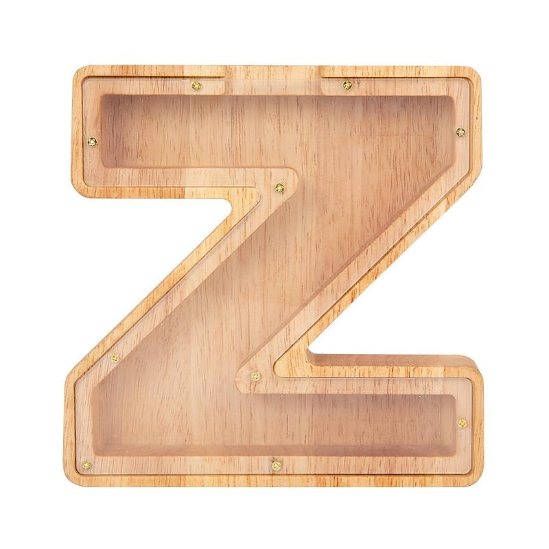 DIY Wooden Piggy Bank for Boys and Girls Letters Coin Bank Wooden Money Box,Money Box Wooden Piggy Bank Gift for Kids Birthday, Christmas Gift 28