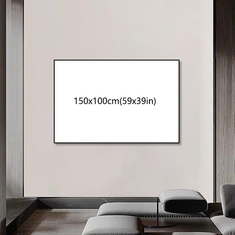 Oil Painting 100% Handmade Hand Painted Wall Art On Canvas Colorful Cattles Animal Series Modern Abstract Home Decoration Decor Rolled Canvas No Frame Unstretched 150*50cm3