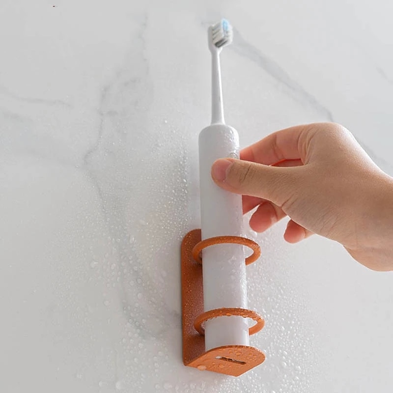 Electric Toothbrush Holder Wrought Iron Wall Hanging Punch Free Easy To Disassemble And Wash Strong Carrying Capacity Holders4
