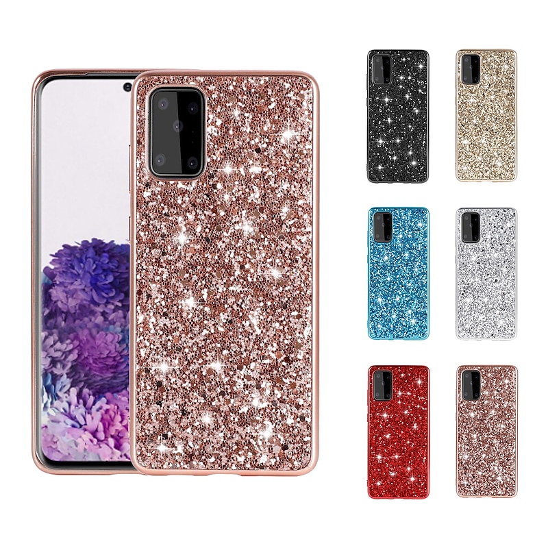 Phone Case For Samsung Galaxy S25 S24 S23 S22 S21 FE S21 Ultra Plus A34 S20 A32 A52 Back Cover Glitter Shine Glitter Shine TPU