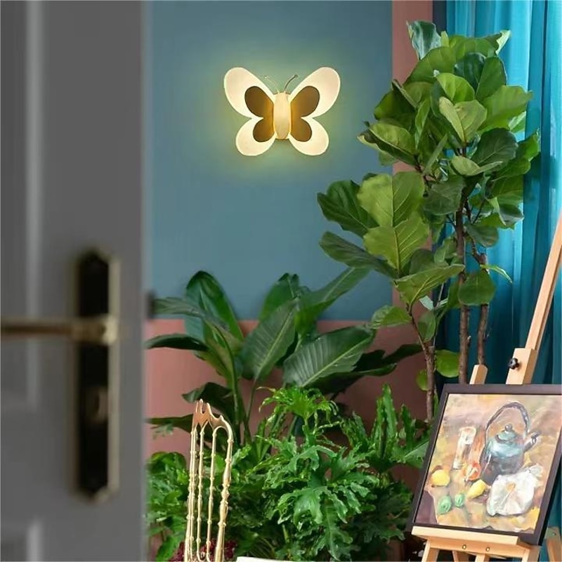 LED Butterflies Indoor Wall Lights, Unique Wall Sconces Light Fixture Wall Lamp for Living Room Bedroom2