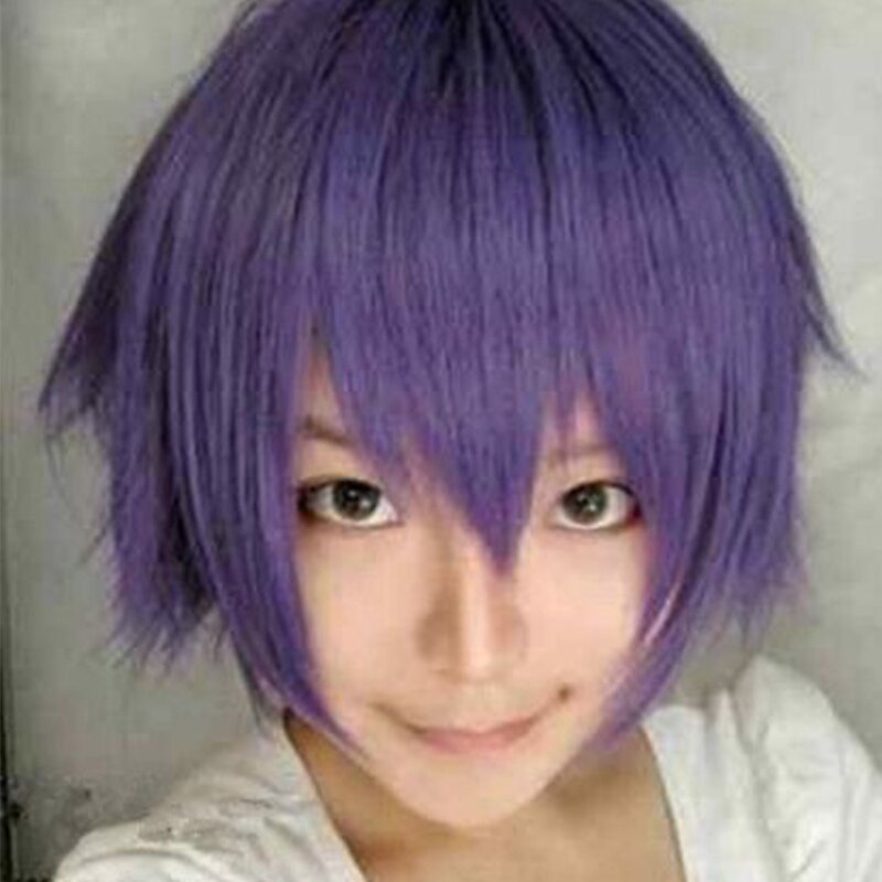 Cosplay Wig New Anime Bobo Wig Red Green Gold Short Hair Msn Korean Version Face Repair Bob Head Halloween Wigs2