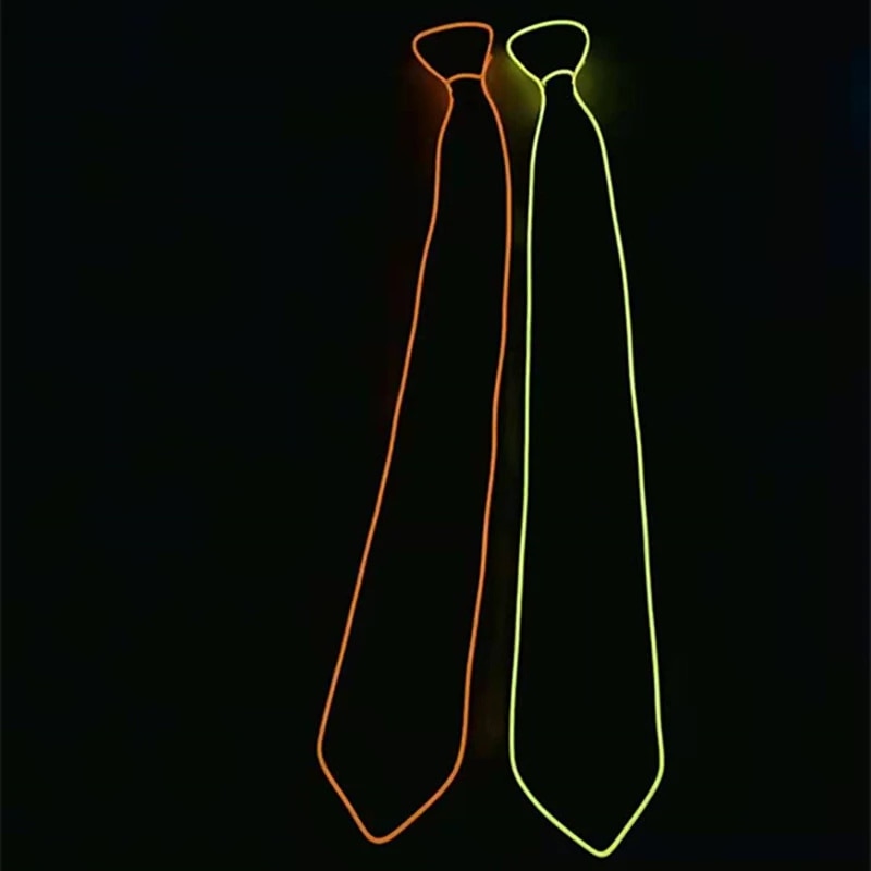 LED Light Up Neck Tie for Carnival Festival Rave Party Show Costume Accessories4