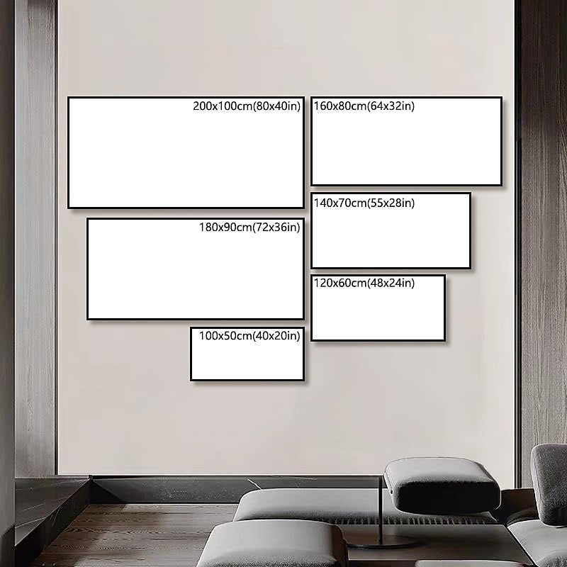 Mintura Handmade Oil Painting On Canvas Wall Art Decoration Modern Abstract Cactus Flowers Picture For Home Decor Rolled Frameless Unstretched Painting2