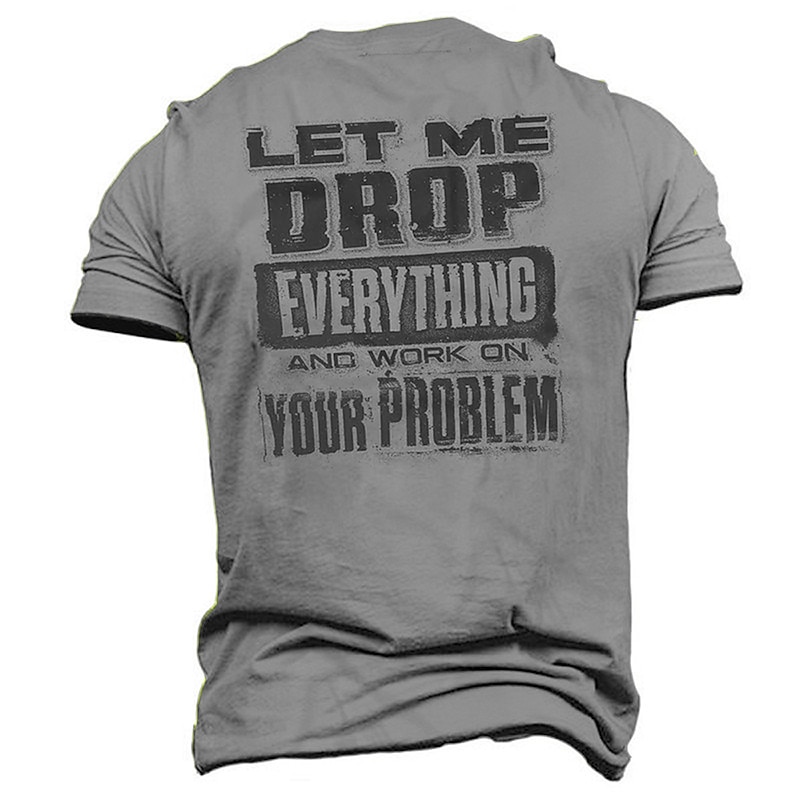 Men's Rude Offensive Unisex Letter Graphic Prints T shirt Slogan T Shirts Distressed T Shirt Short Sleeve T shirt 3D Print Crew Neck Shirt Vintage Sports Designer Outdoor Street Daily Red Blue Orange