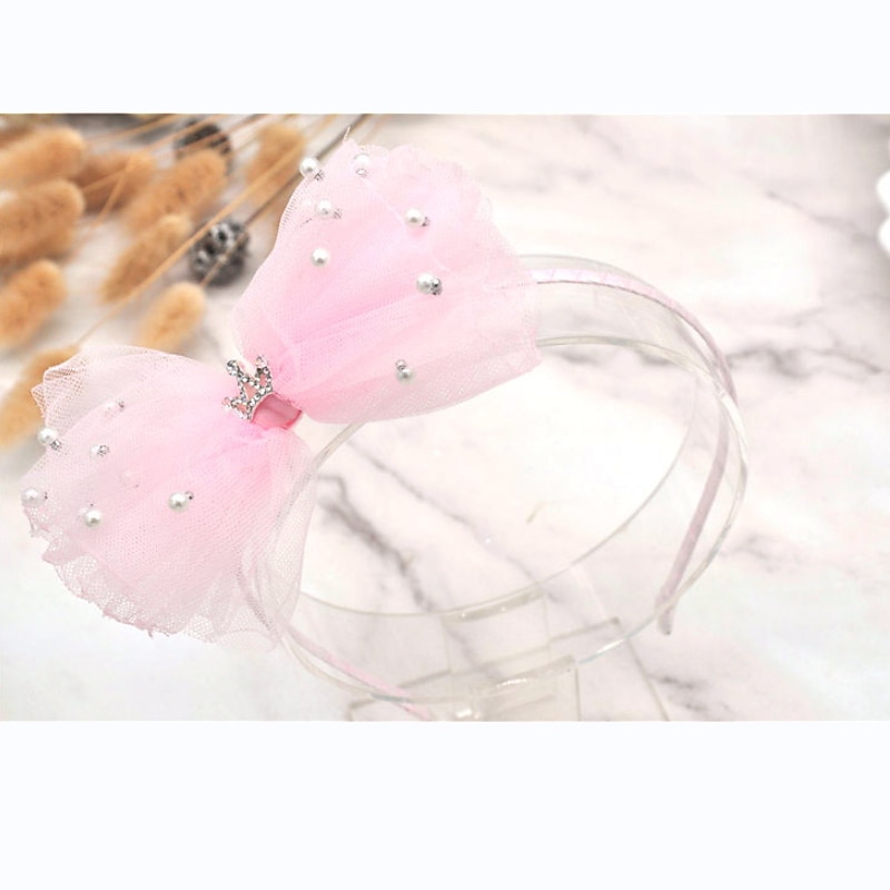 Kids Girls' Hair Accessories Sweet Daily Solid Colored Pink Dusty Rose4