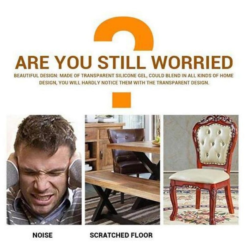 20pcs Silicone Furniture Legs Protector Chairs Desk Table Legs Feet Pad Cover Floor Protector Silicon Chair Leg Protector3