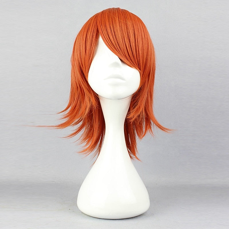 Cosplay Wigs Heat Resistant Synthetic Hair Anime  Party Wig Orange Carnival Party Wig Halloween Wigs