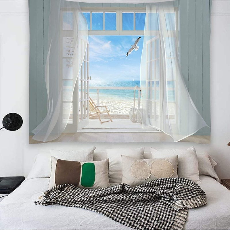 Landscape Large Wall Tapestry Art Deco Blanket Curtain Picnic Table Cloth Hanging Home Bedroom Living Room Dormitory Decoration Polyester Fiber for Bedroom Living Room2