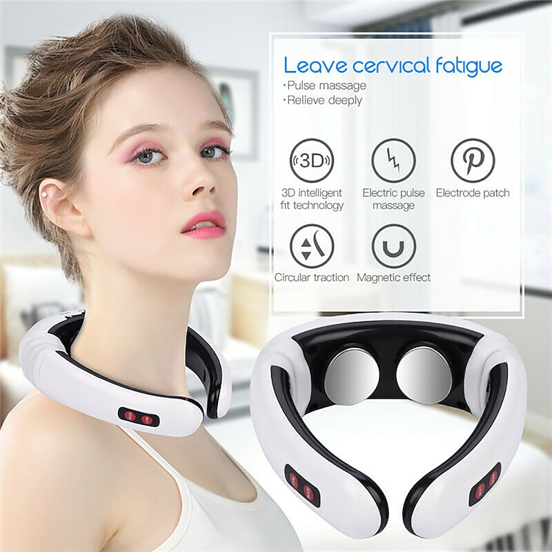 Electric Neck Massager & Pulse Back 6 Modes Power Control Far Infrared Heating Pain Relief Tool Health Care Relaxation Machine2