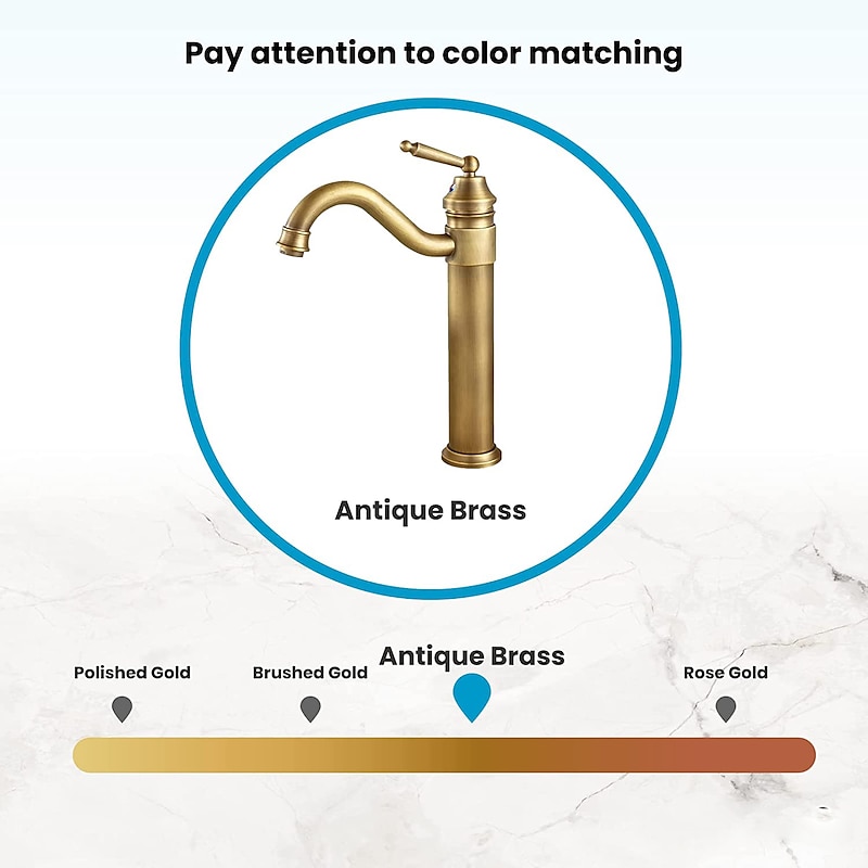 Antique Brass Single Handle Bathroom Sink Faucet Brushed Brass Long Reach Bathroom Faucet Mixer Tap3