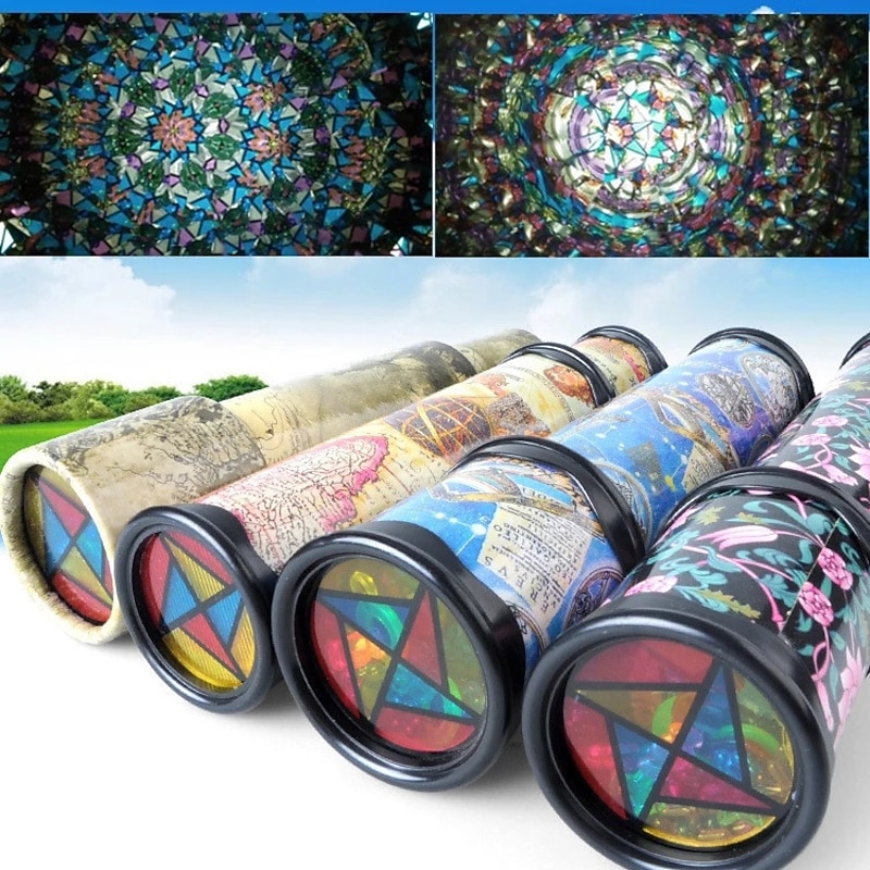 3 pcs New Scalable Rotation Kaleidoscope  Magic Changeful Adjustable Fancy Colored World Toys For Children Autism Kid Puzzle Toy2