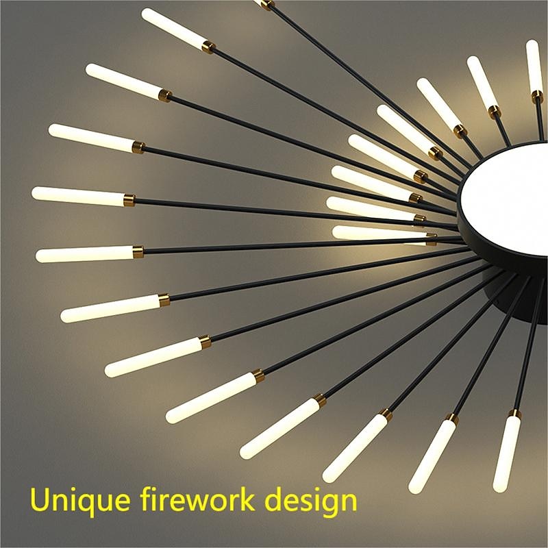 128cm Single Design Ceiling Lights Metal LED Nordic Style 110-240 V3