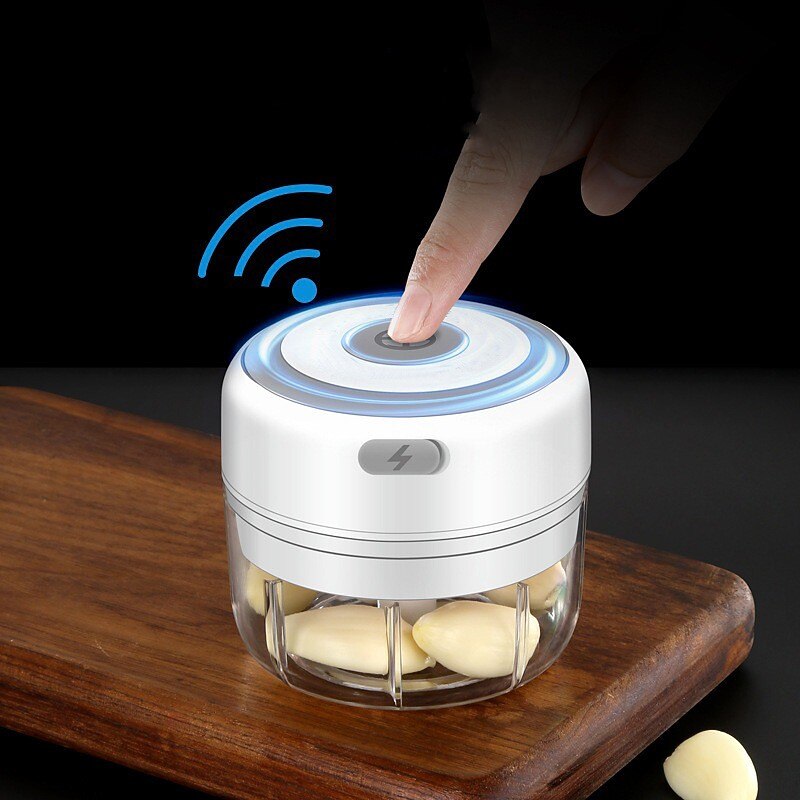 100/250mL Mini Portable Electric Garlic Chopper USB Charging Ginger Masher Machine Sturdy Durable Chili Vegetable Crusher Kitchen Tools Kitchen Accessories4