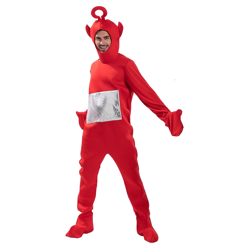 Couples Alien Teletubbies Cosplay Costume Family Costume Halloween Group Family Costumes Unisex Movie Cosplay Costume Party Onesie Halloween Carnival Masquerade Funny Costume4