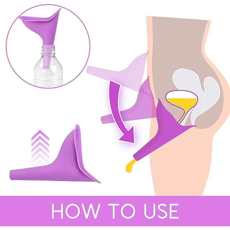 Female Urinal Pee Funnel Portable Urination Device for Camping Travel Hiking Gear,Urinal for Women3