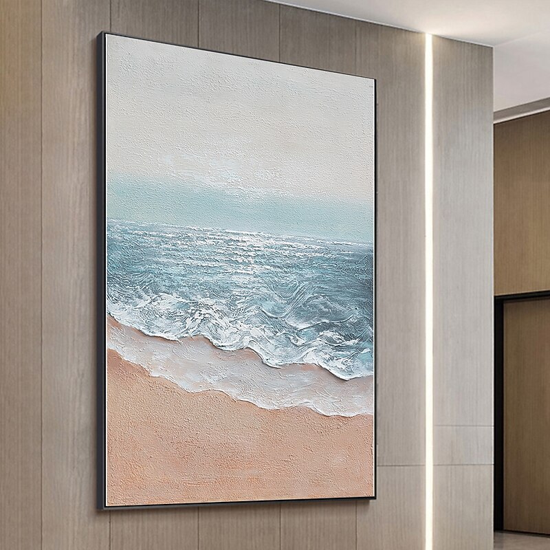 Handmade Oil Painting Canvas Wall Art Decoration Abstract Seascape Painting Sea for Home Decor Rolled Frameless Unstretched Painting3