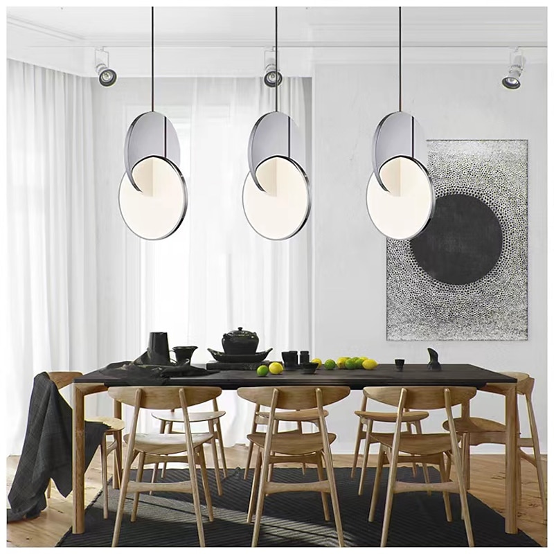 28cm Circle / Round Design Geometric Shapes Pendant Light Stainless Steel Artistic Style Formal Style Vintage Style Artistic Vintage 85-265V3